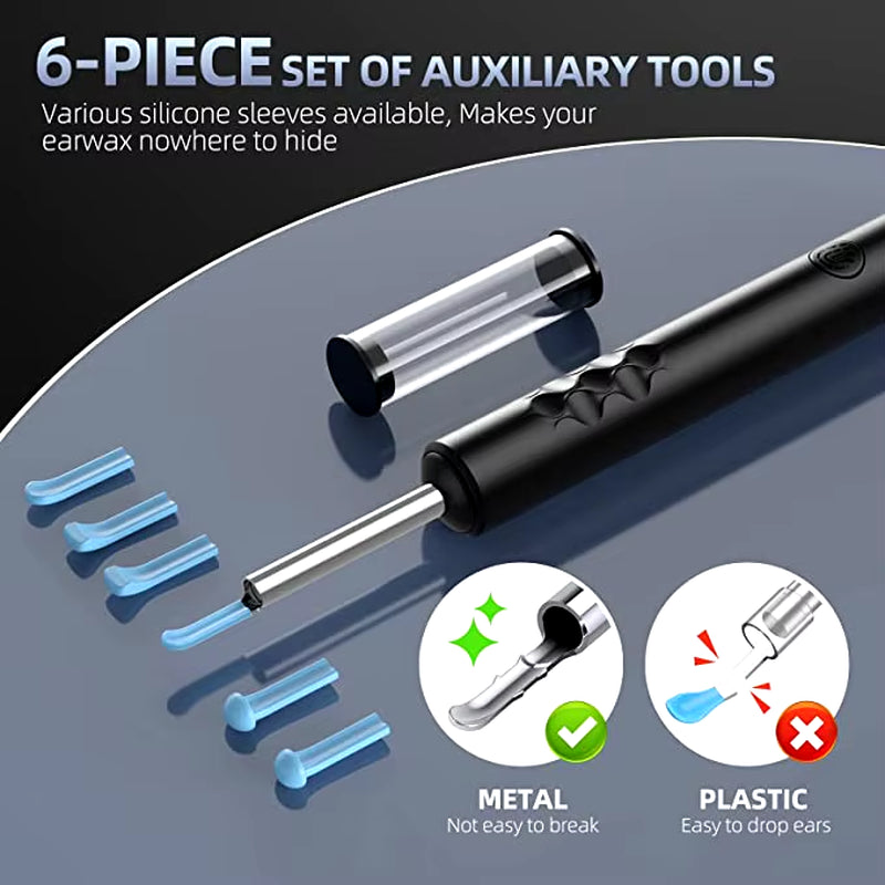 Ear Wax Cleaner Remover with Otoscope Camera Wireless Otoscope Ear Cleaner Ear Wax Removal