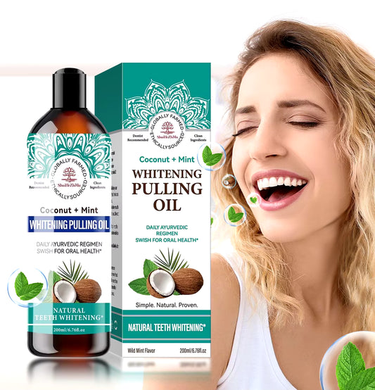 Coconut Oil Pulling Natural Essential Oil Mint Mouthwash Fresh Breath Teeth Whitening Gum Health Oral Care Mouth Wash