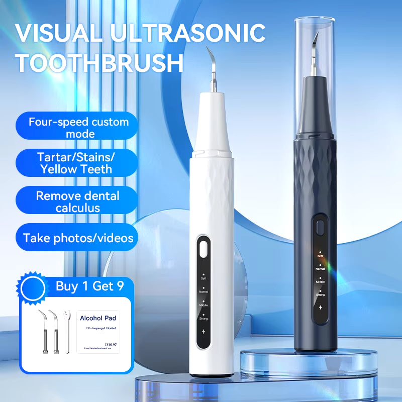 T15 Pro Professional Oral Endoscope Dental Calculus Remover Tool Electric Ultrasonic Tooth Cleaner Scaler Teeth Cleaning Kit