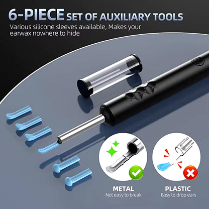 Ear Wax Cleaner Remover with Otoscope Camera Wireless Otoscope Ear Cleaner Ear Wax Removal