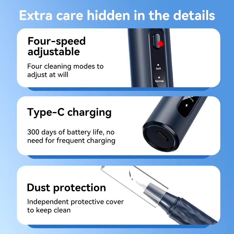 T15 Pro Professional Oral Endoscope Dental Calculus Remover Tool Electric Ultrasonic Tooth Cleaner Scaler Teeth Cleaning Kit